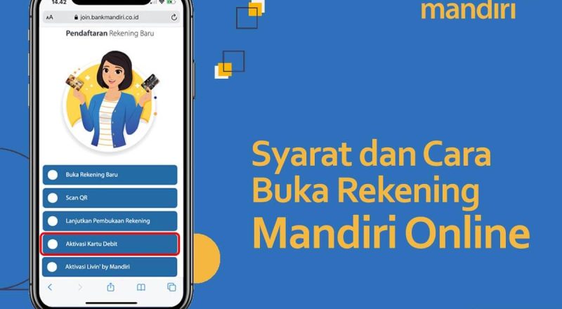 cara daftar dan syarat buka rekening mandiri online terbaru
